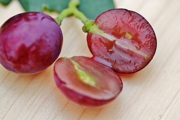 Halved Grapes