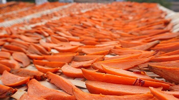 Cut Sweet Potatoes