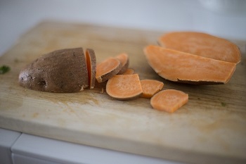 Sweet Potato Chopping